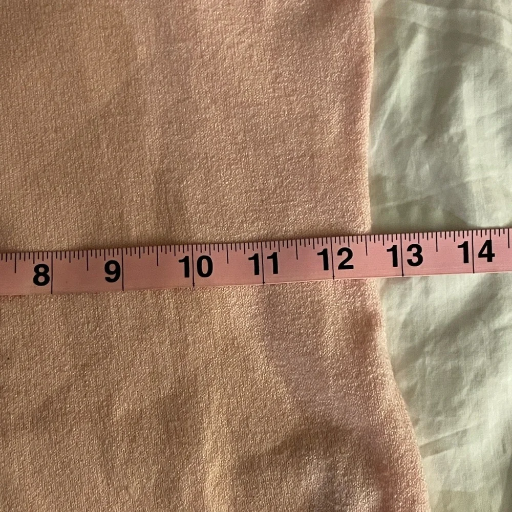 H&M Soft Pink Boat Neck Long Sleeve Sweater Lightweight